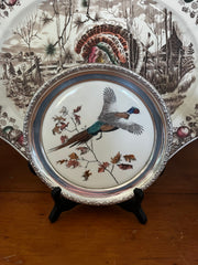 Sterling Rim Pheasant Plate