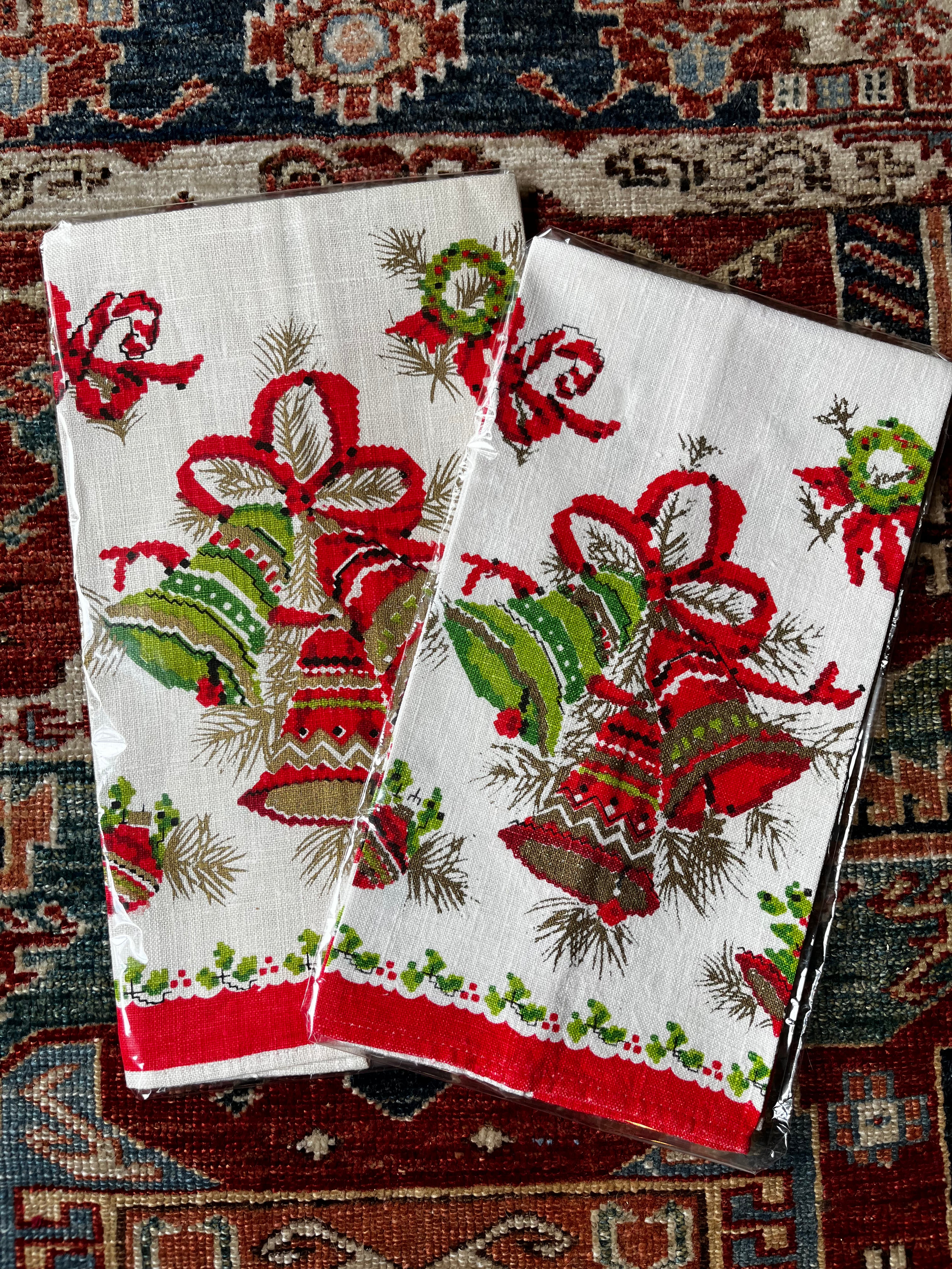 Vintage Bells Are Ringing Kitchen Towel