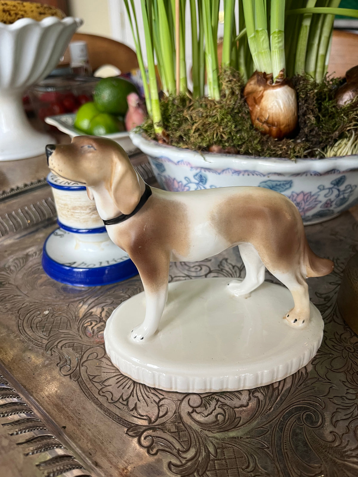 Antique Hunting Dog Figurine