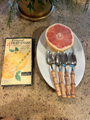 Vintage Bamboo Citrus Spoons