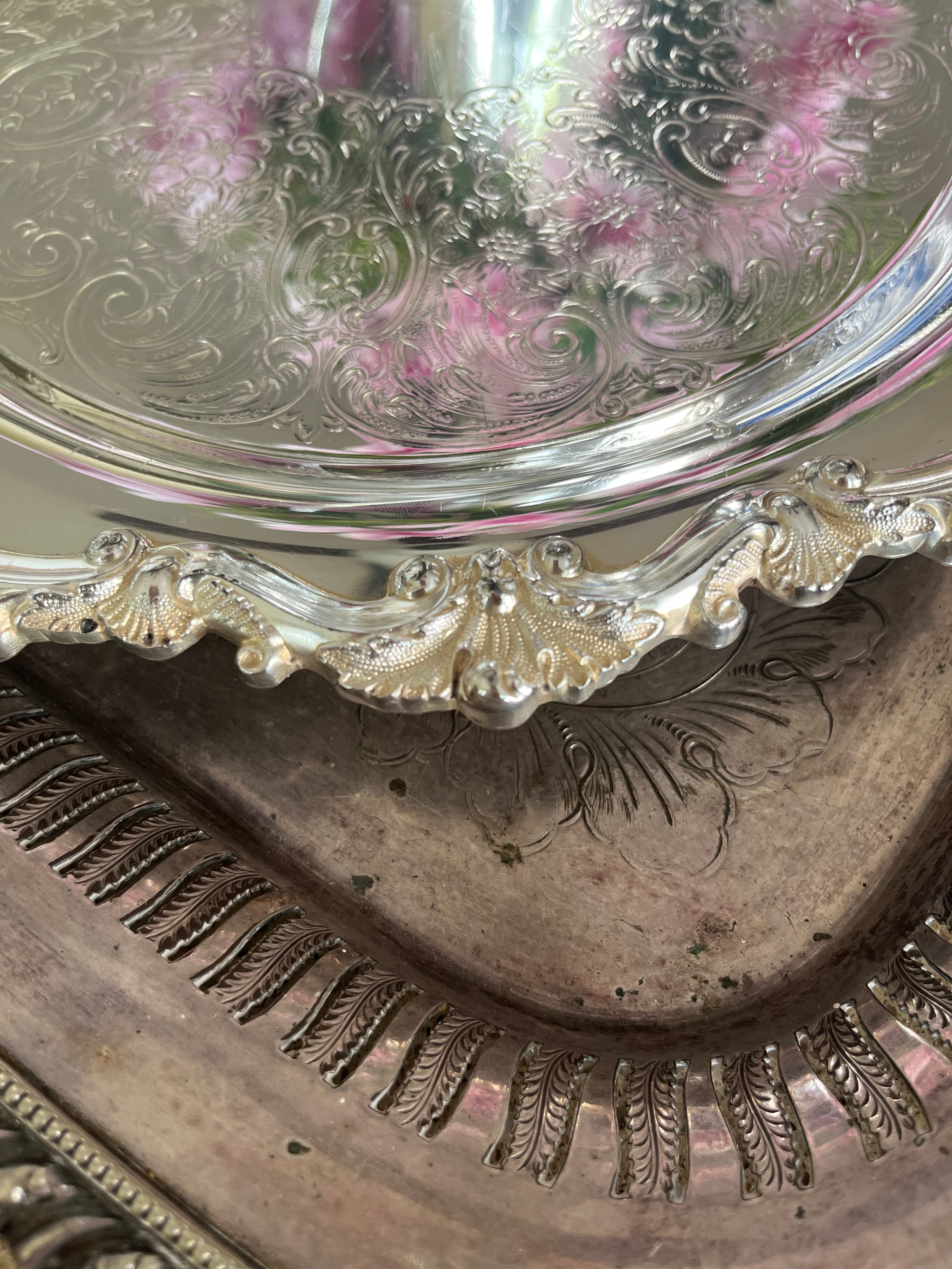 Bristol Silver 12” Footed Platter