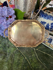 Petite Brass Bamboo Tray
