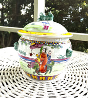 Chinoiserie “Happy Family” Rice Jar