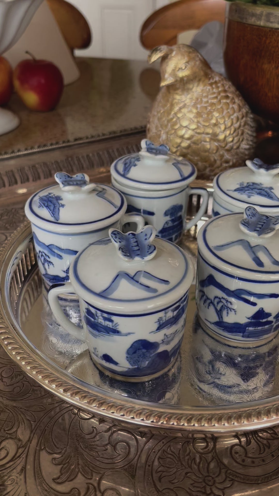 Chinoiserie Tea Cup Candle