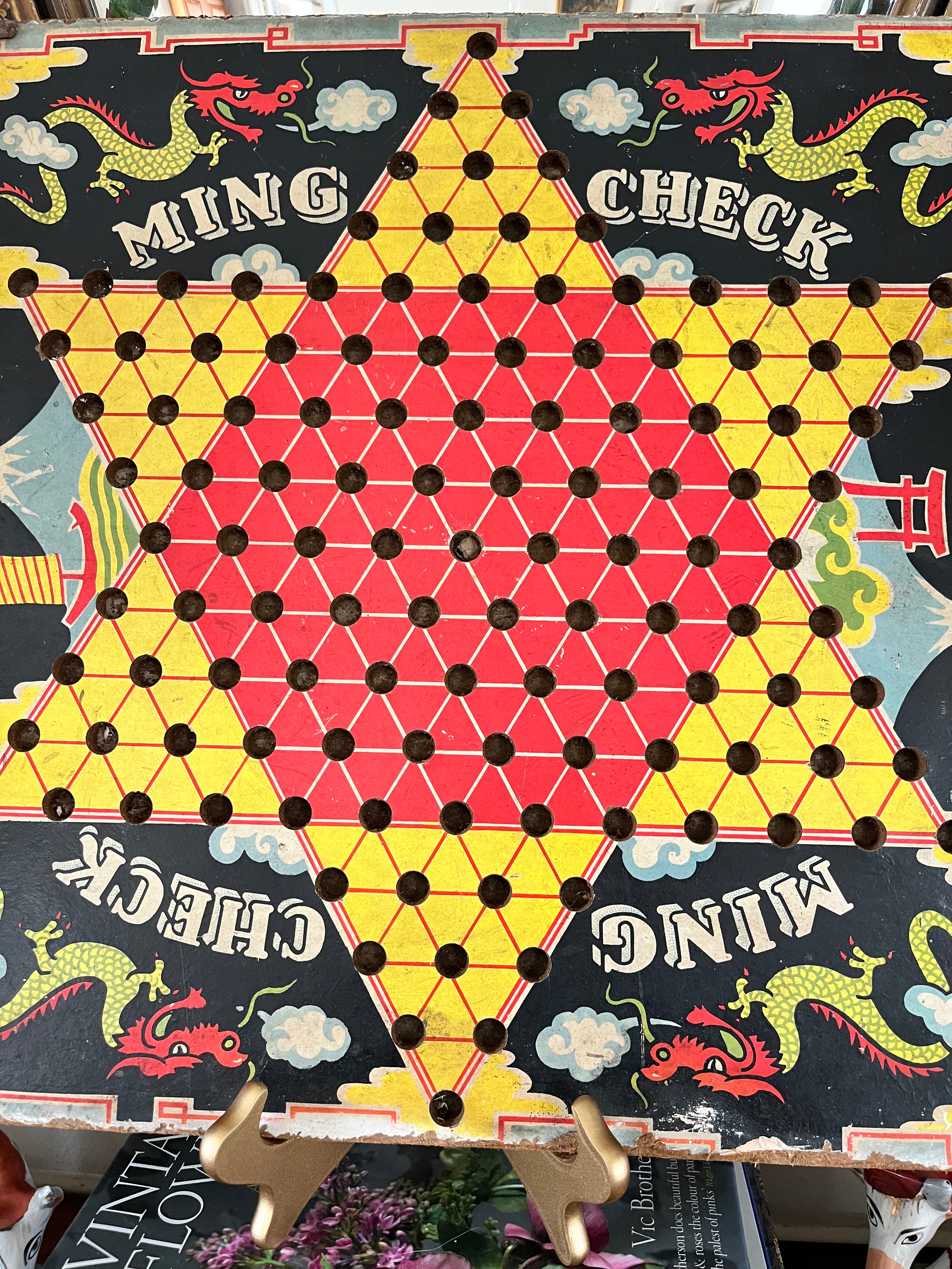 Chinese Checker Board C. 1930s