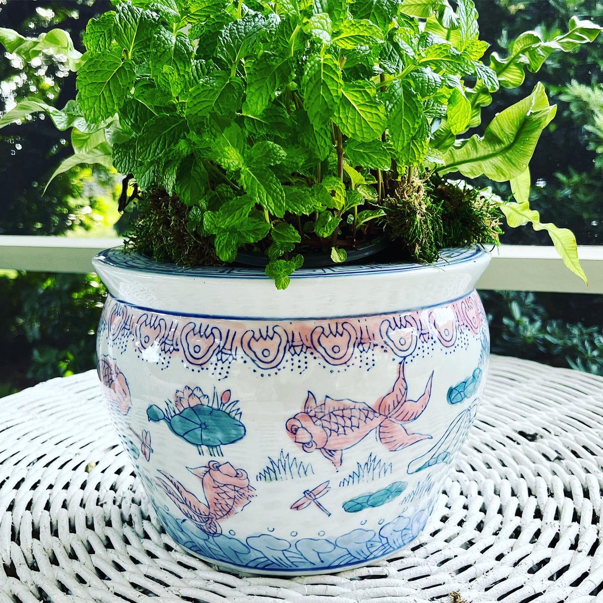 Koi Fish Planter