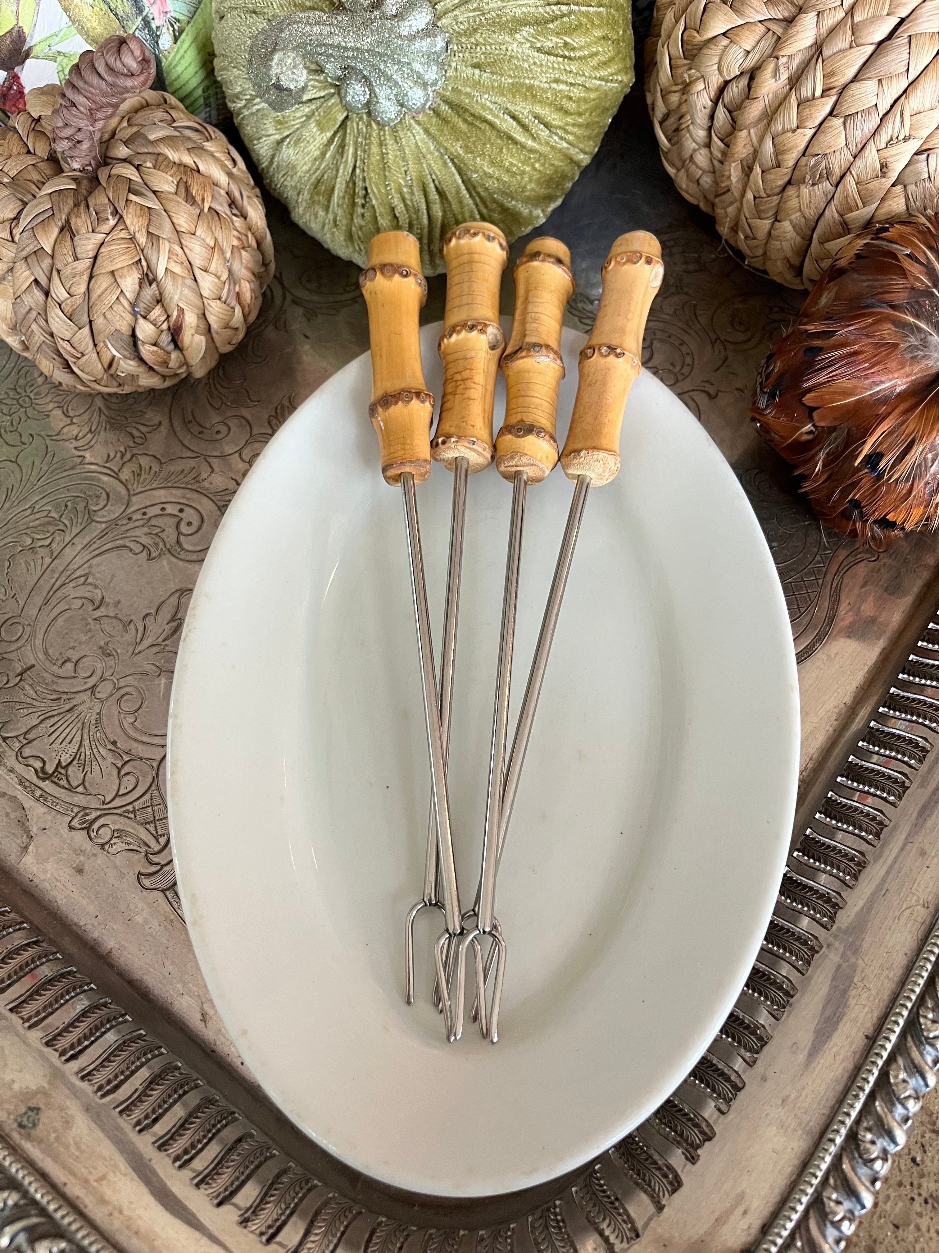 Bamboo Fondue Forks