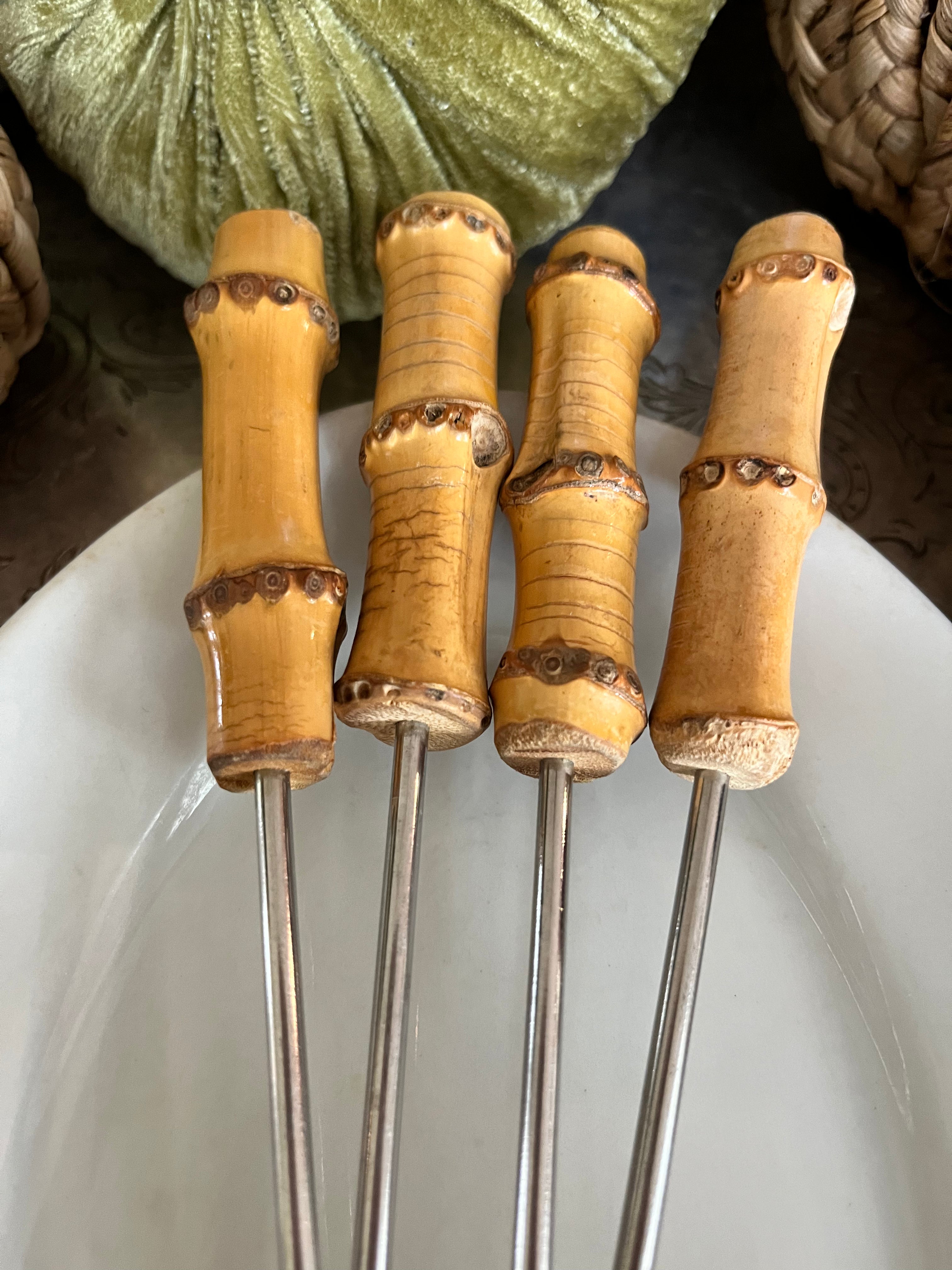 Bamboo Fondue Forks